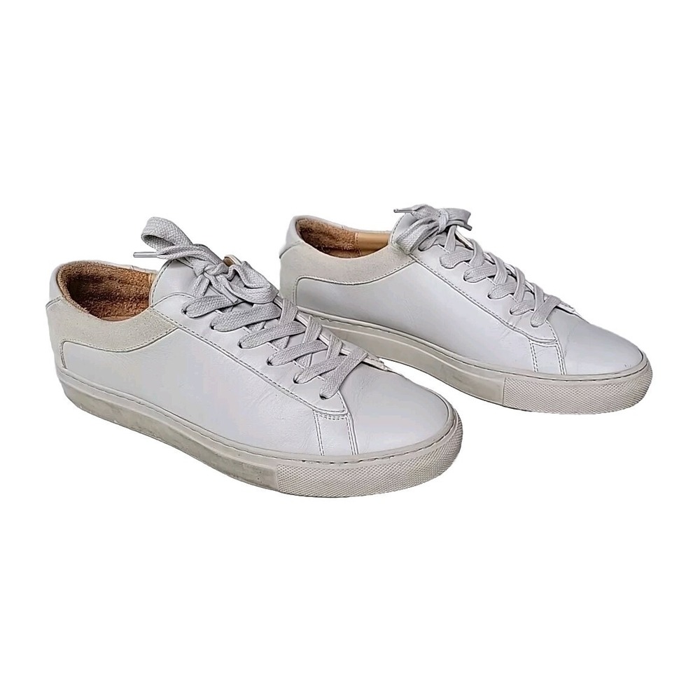 KOLO Casual  Low Top Sneakers Shoes Lightest Gray Leather Womens Size 39 Italy